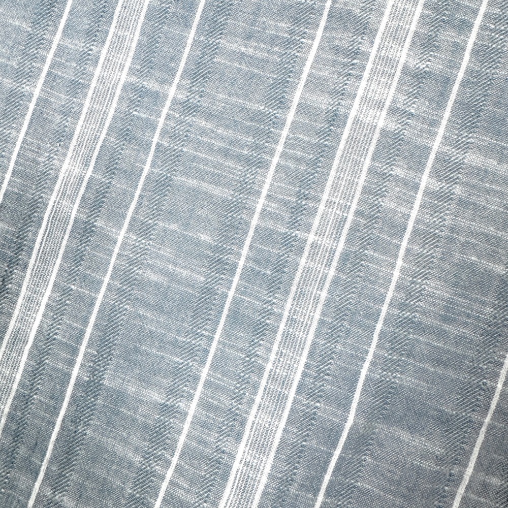 American Eagle Striped Shirt Cotton Short Sleeve Everyday Button Down Mens Blue - Picture 4 of 11